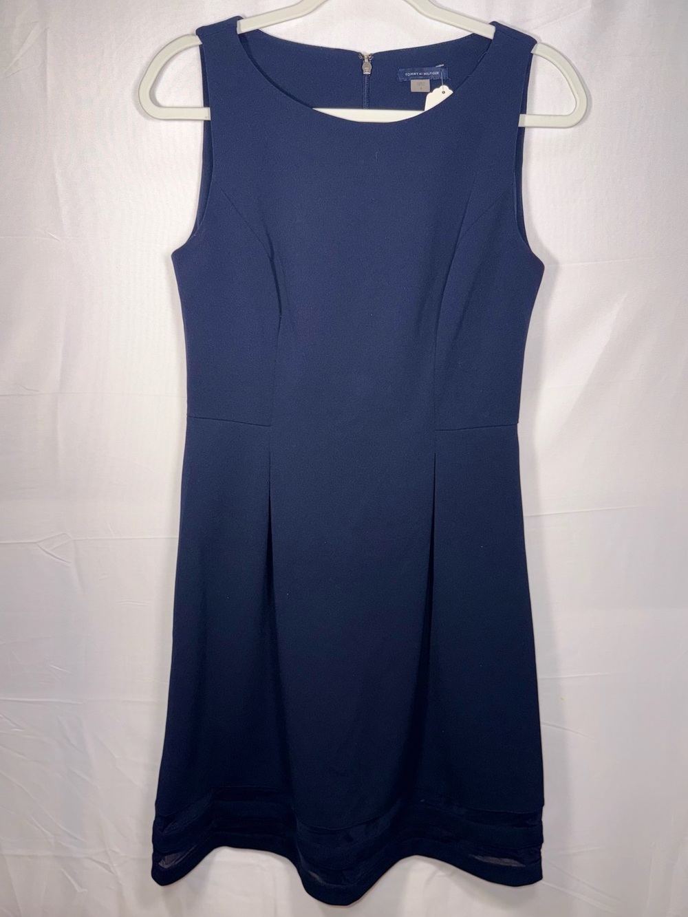 Tommy Hilfiger Classic Navy Blue Midi Dress Size 8